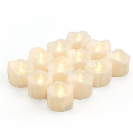 Flameless Votive Candles LED Votives Candle Choice Set of 12 Flameless Candles
